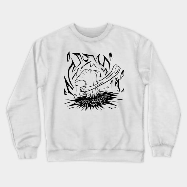 Barbarian Class - Black Design Crewneck Sweatshirt by CliffeArts